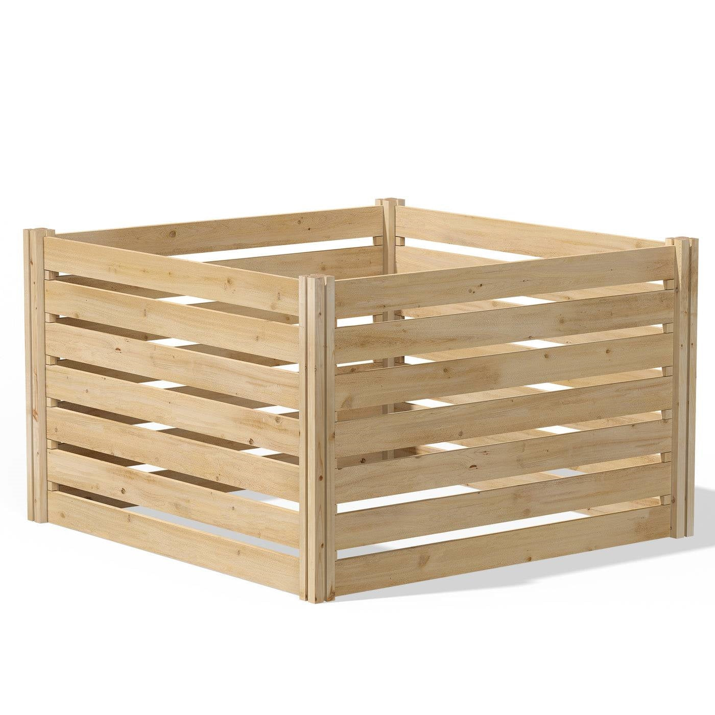 308 Gallon Cedar Wood Compost Bin Outdoor Garden 41 Cubic Feet - Made in USA FastFurnishings