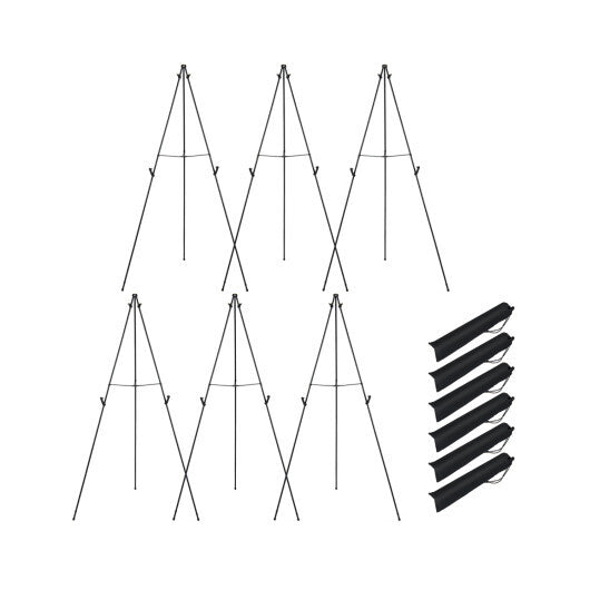 166 CM Metal Easel Stand Set 6-Pack-Black W2B