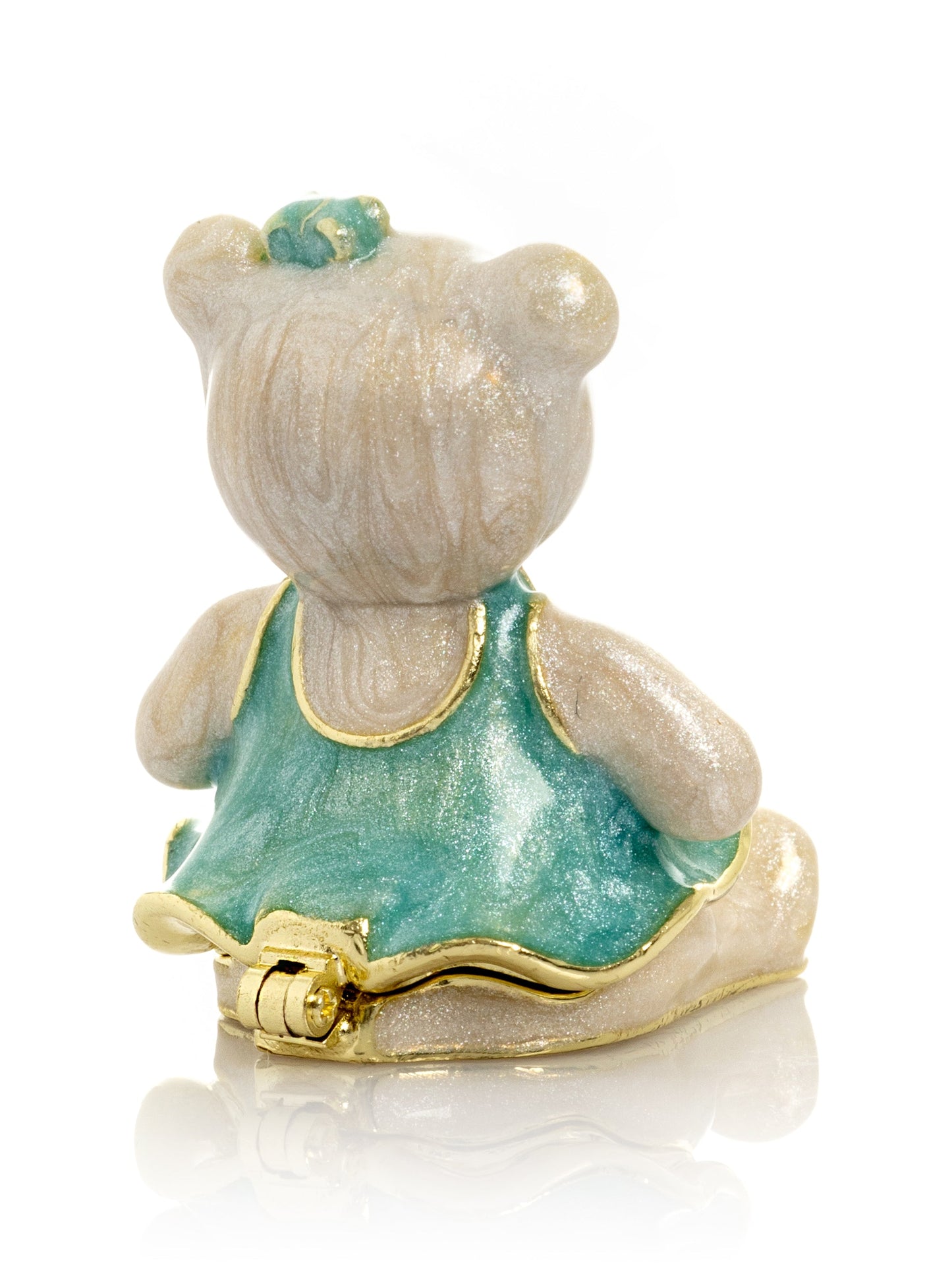Teddy Bear with Turquoise Dress-2
