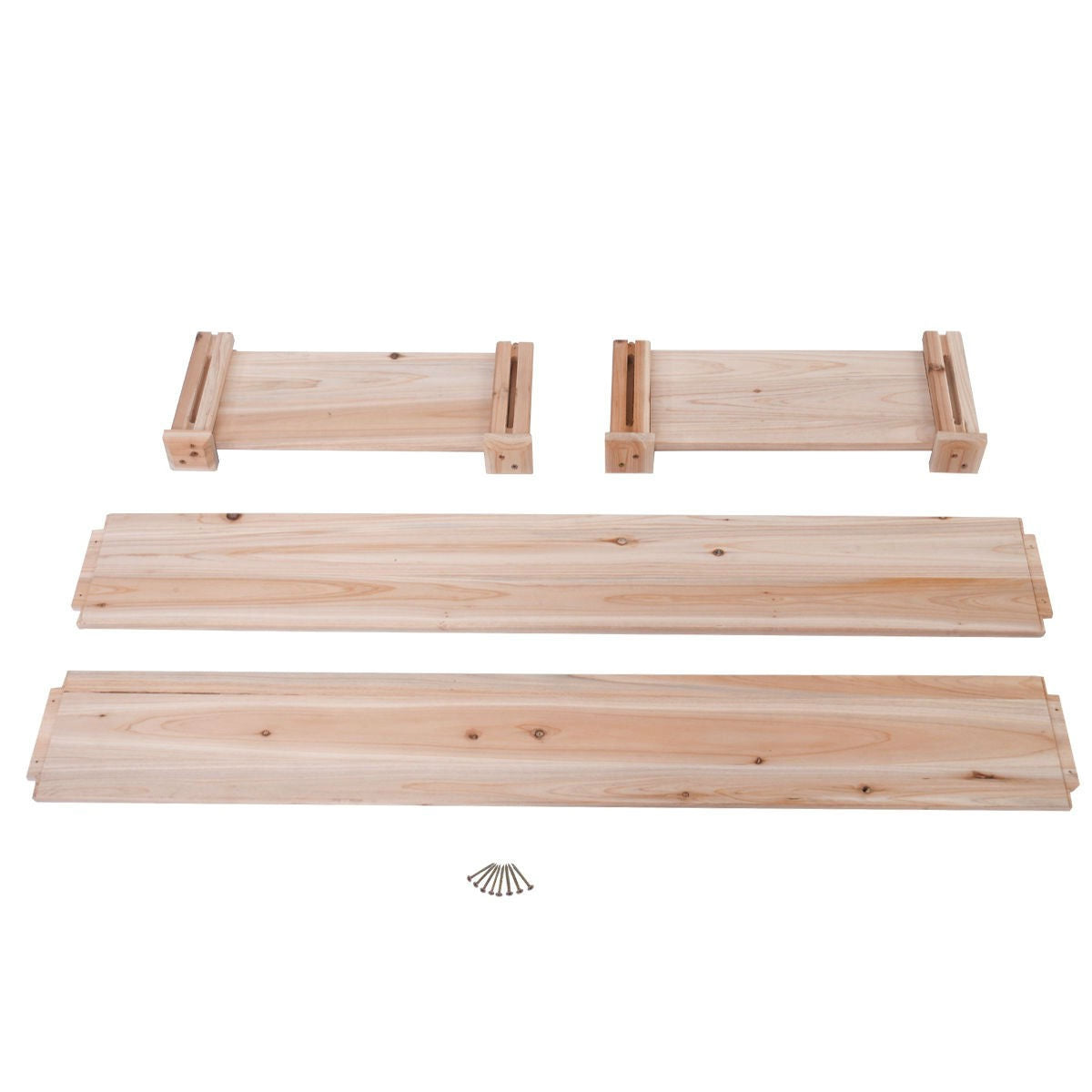 Solid Wood 4 Ft x 4 Ft Raised Garden Bed Planter 3-Tier FastFurnishings
