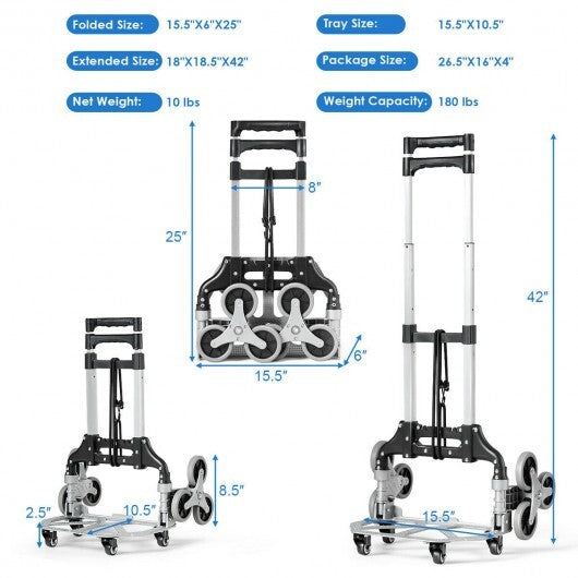 Portable Folding Stair Climbing Hand Truck W2B