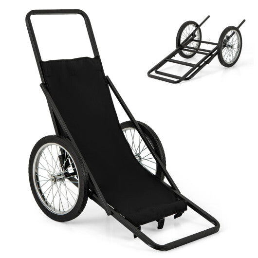 550 LBS Folding Deer Game Cart with Polyester Liner for Hunting W2B