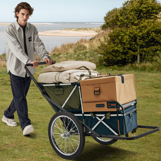 550 LBS Folding Deer Game Cart with Polyester Liner for Hunting W2B
