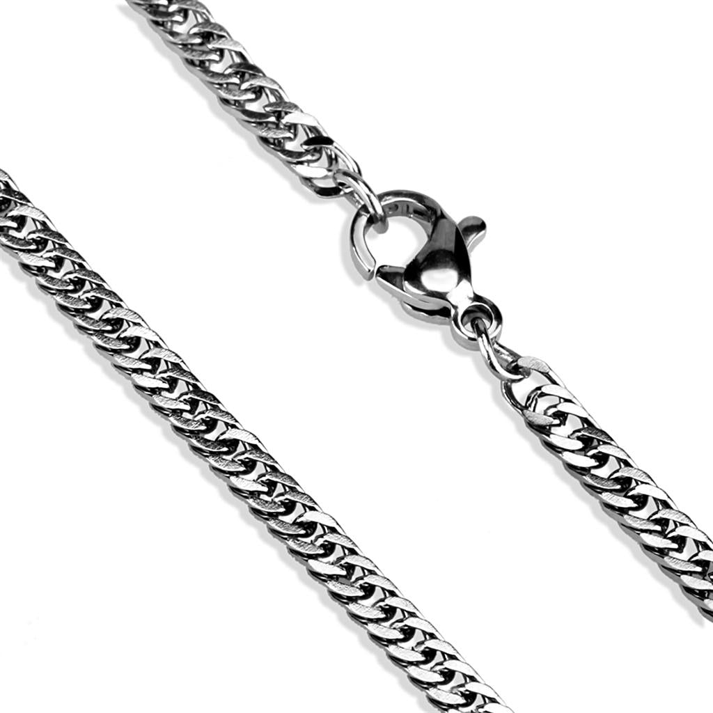 TK2429 - High polished (no plating) Stainless Steel Chain with No Stone Alamode