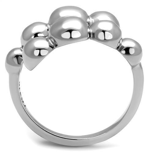 TK3089 - High polished (no plating) Stainless Steel Ring with No Stone Alamode