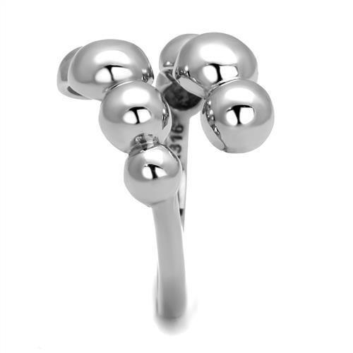 TK3089 - High polished (no plating) Stainless Steel Ring with No Stone Alamode