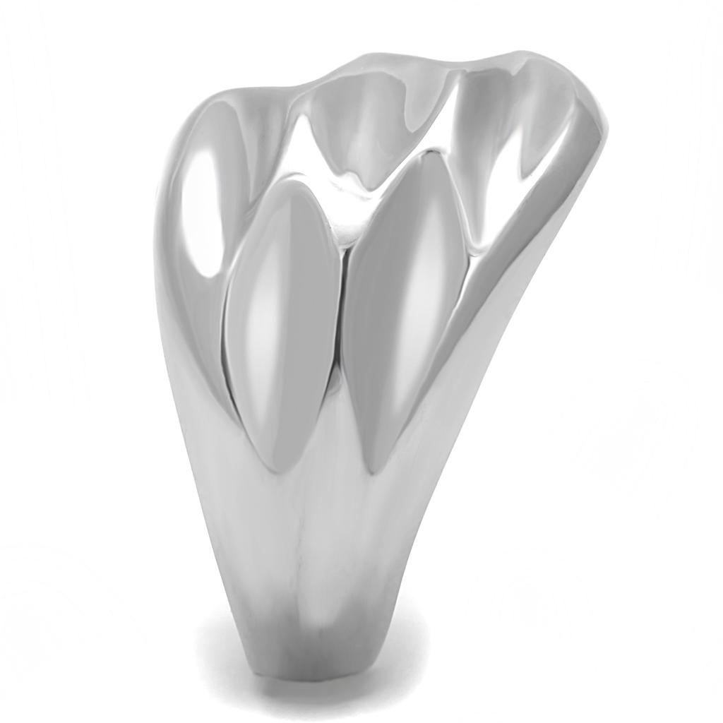 TK3262 - High polished (no plating) Stainless Steel Ring with No Stone Alamode