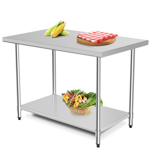 30 x 48 Inch Stainless Steel Table Commercial Kitchen Worktable