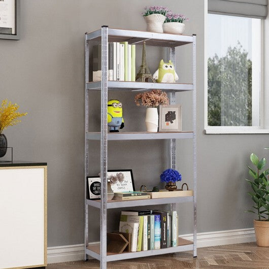 72 Inch Storage Shelf Steel Metal 5 Levels Adjustable Shelves