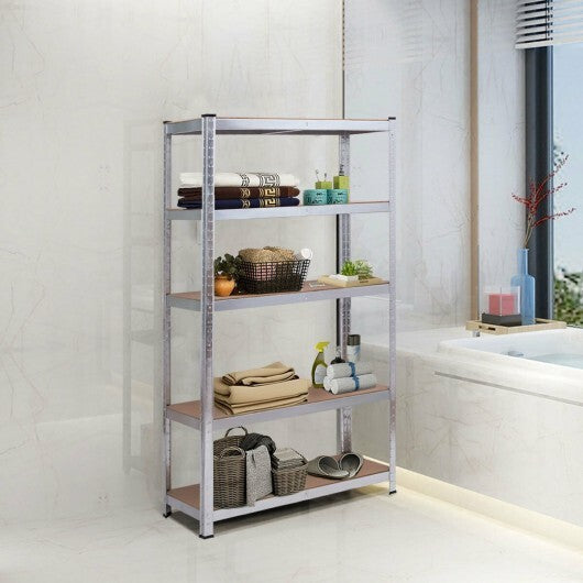 72 Inch Storage Shelf Steel Metal 5 Levels Adjustable Shelves