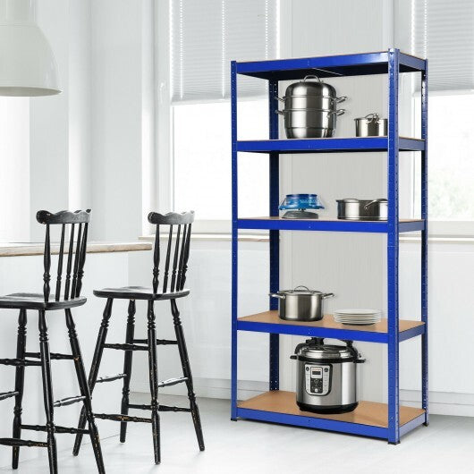 72 Inch Storage Shelf Steel Metal 5 Levels Adjustable Shelves