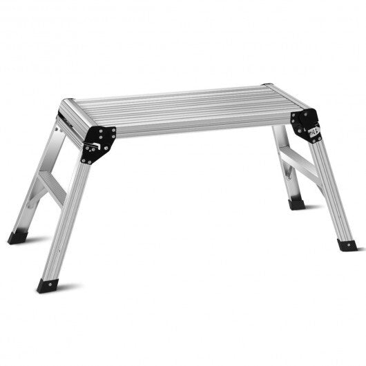 Heavy Duty Portable Bench Aluminum Folding Step Ladder W2B