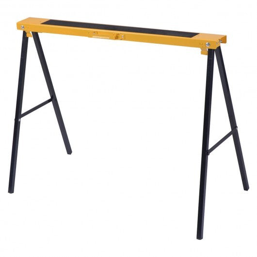2 Pack Heavy Duty Sawhorse with Steel Folding Legs W2B