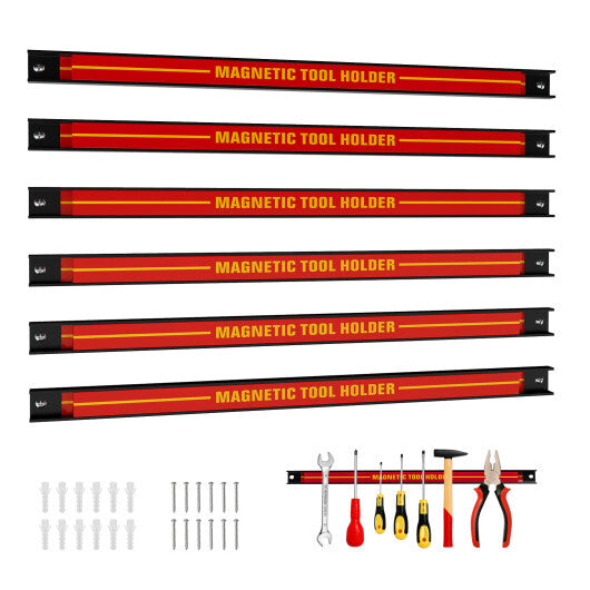 18 Inch Magnetic Tool Holder Strip with Mounting Screws-Black W2B