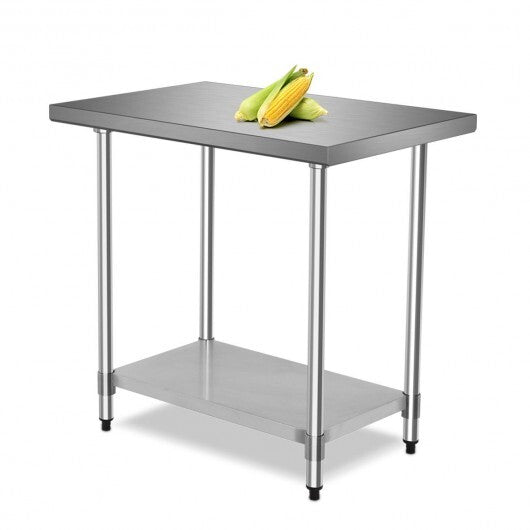 24 x 36 Inch Stainless Steel Commercial Kitchen Food Prep Table