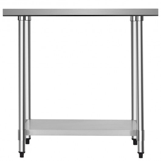 24 x 36 Inch Stainless Steel Commercial Kitchen Food Prep Table