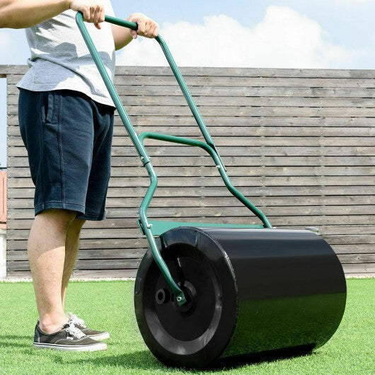 Lawn Roller with U-Shaped Handle for Garden Backyard W2B