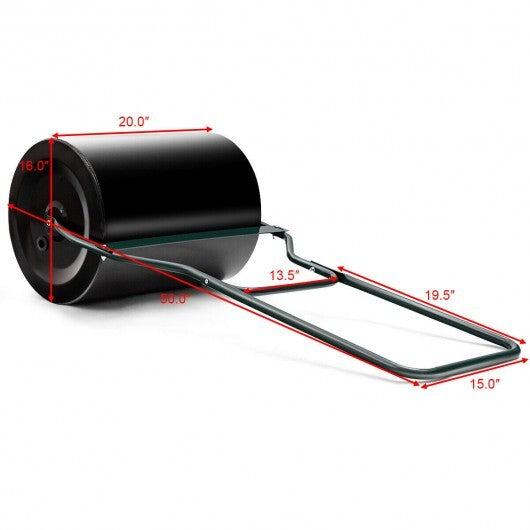 Lawn Roller with U-Shaped Handle for Garden Backyard W2B