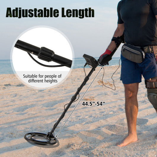 Metal Detector with Backlit LCD Display and Advanced DSP Chip W2B