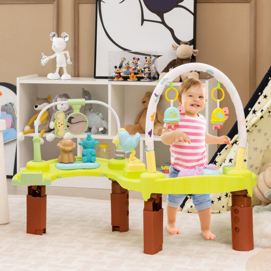 3-in-1 Baby Activity Center with 3-position for 0-24 Months-Green - Color: Green W2B