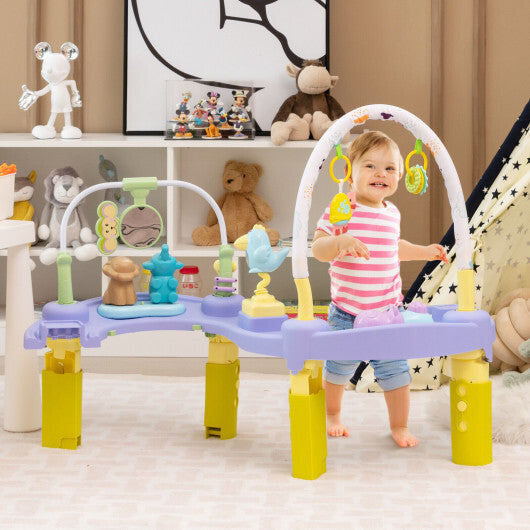 3-in-1 Baby Activity Center with 3-position for 0-24 Months-Pink - Color: Pink W2B