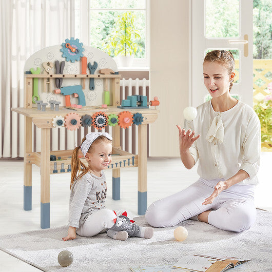Kids Play Tool Workbench with Realistic Accessories W2B