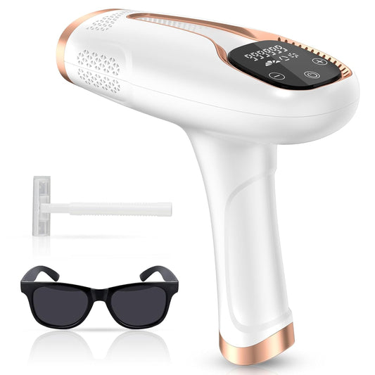 Hair Removal Device Laser Hair Removal for Women and Men IPL Hair Removal At-Home 999,999 Flashes Painless Hair Remover on Armpits Back Legs Arms Face Bikini Line-1 W2B