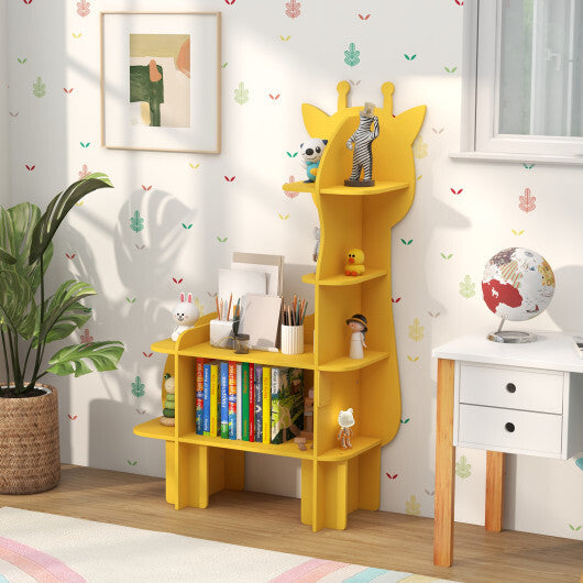 Green Kids Bookcase Shelf Toy Storage Organizer with Open Storage Shelves