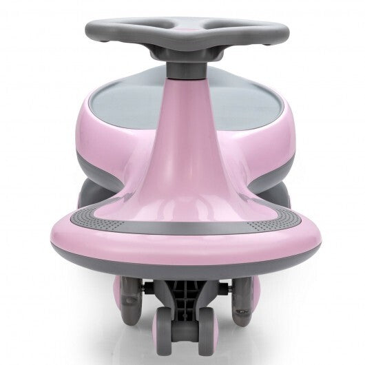 Wiggle Car Ride-on Toy with Flashing Wheels-Pink - Color: Pink W2B