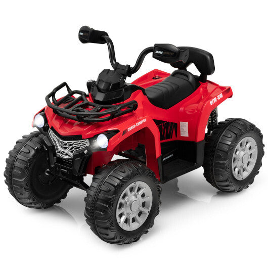 12V Kids Ride On ATV 4 Wheeler with MP3 and Headlights-Red W2B