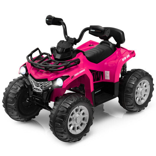 12V Kids Ride On ATV 4 Wheeler with MP3 and Headlights-Red W2B