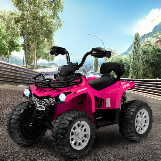 12V Kids Ride On ATV 4 Wheeler with MP3 and Headlights-Red W2B