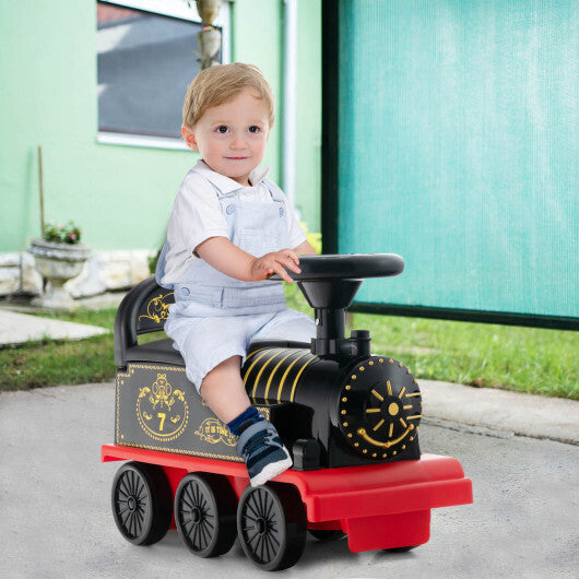 6V Electric Kids Ride On Car Toy Train with 16 Pieces Tracks-Green W2B