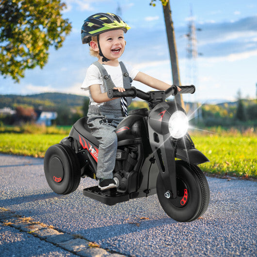 6V Kids Electric Ride on Motorcycle with Bubble Maker and Music-Beige W2B