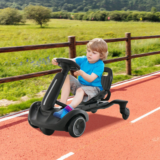 6V Kids Ride on Drift Car with 360? Spin and 2 Adjustable Heights-Black - Color: Black W2B