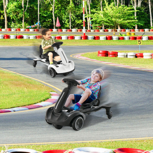 6V Kids Ride on Drift Car with 360? Spin and 2 Adjustable Heights-Black - Color: Black W2B
