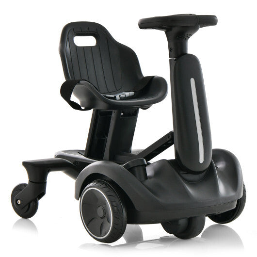 6V Kids Ride on Drift Car with 360? Spin and 2 Adjustable Heights-Black - Color: Black W2B