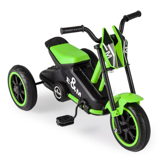 Kids Tricycle 3-Wheel Toddler Bike with Foot Pedals Forward Backward-Green W2B