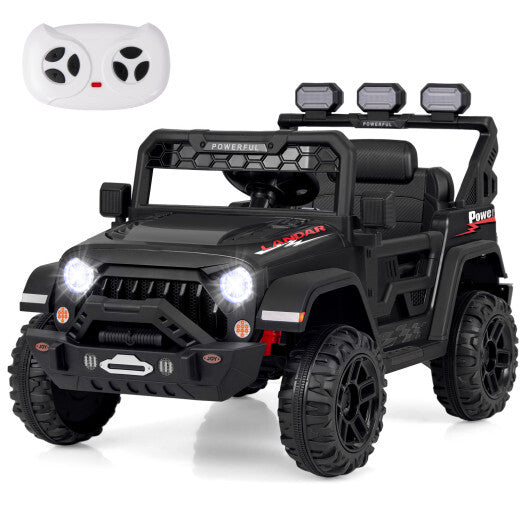 12V Electric Kids Ride on Truck with Remote Control and Music-Pink