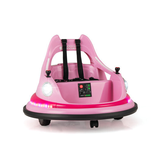 12V Kids Ride On Bumper Car with Remote Control and Dual Joysticks-Blue W2B