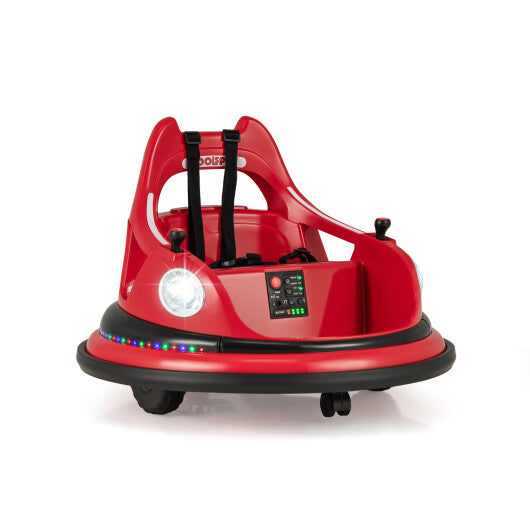 12V Kids Ride On Bumper Car with Remote Control and Dual Joysticks-Blue W2B