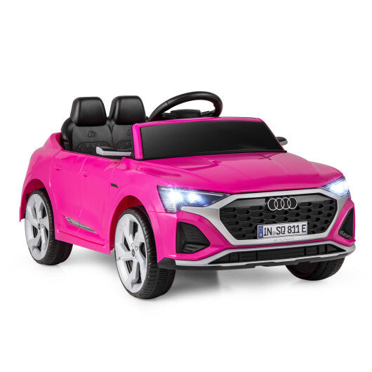12V Kids Ride on Car Licensed Audi SQ8 with Remote Control and 3 Speeds-Black