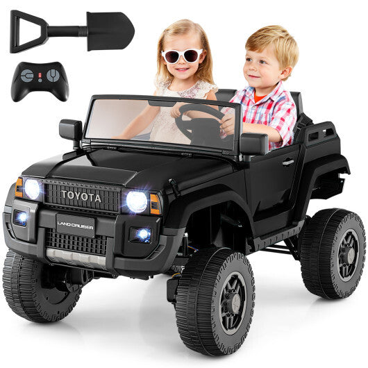 24V 2 Seater Ride on Car 4WD/2WD Switchable for Kids with Remote for Ages 3+-Black W2B