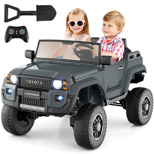 24V 2 Seater Ride on Car 4WD/2WD Switchable for Kids with Remote for Ages 3+-Black W2B