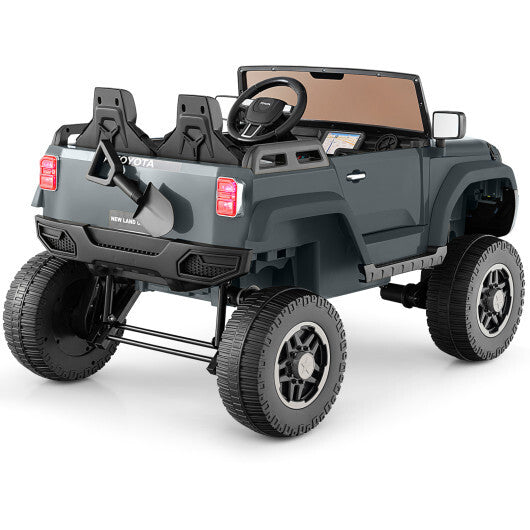 24V 2 Seater Ride on Car 4WD/2WD Switchable for Kids with Remote for Ages 3+-Black W2B