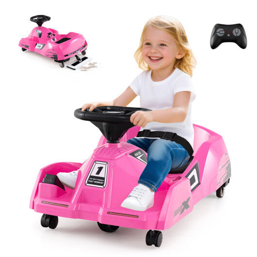 12V Electric Cleaning Go Kart with Detachable Mop and Remote Control-Blue