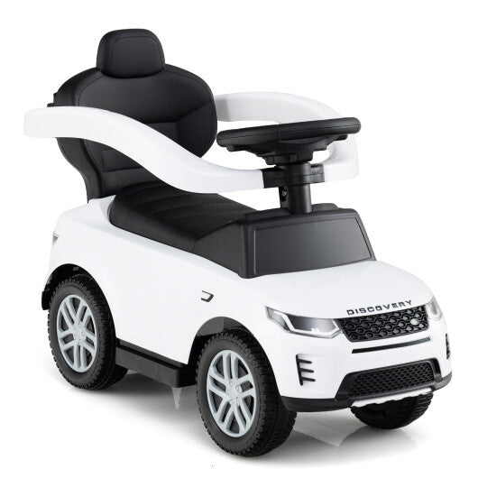 3 in 1 Push Car with Removable Handle and Guardrail for Kids 18-36 Months Old-Red W2B