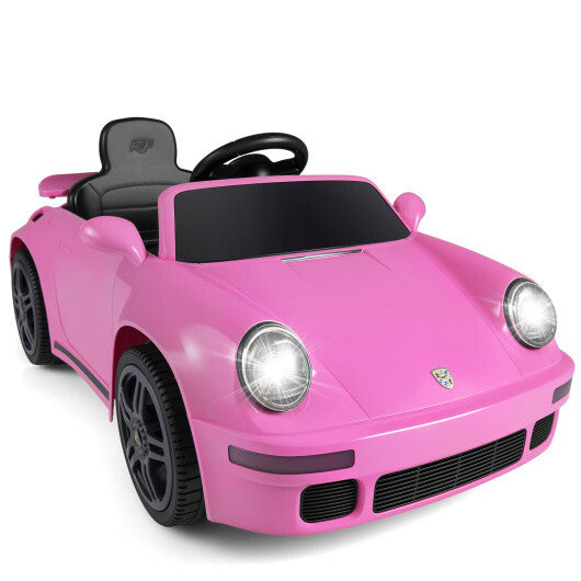 12V Electric Ride On Car Licensed RUFCTR with Remote Control and Music-Pink