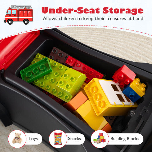 Kids Ride On Push Car Licensed SCANIA Truck Toy with Steering Wheel and Music-Yellow