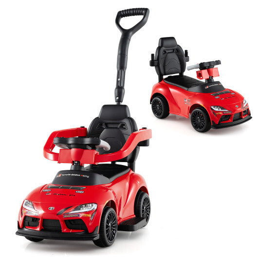 3-in-1 Toyota Licensed Foot-to-Floor Stroller Sliding Walking Toy-Black W2B